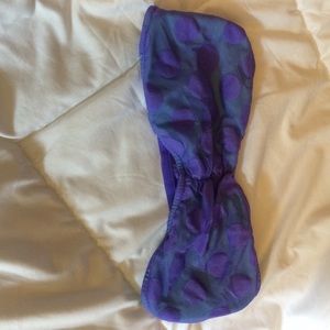 Purple polka dot bandeau