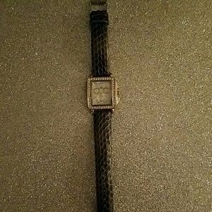 Black Rhinestone Watch