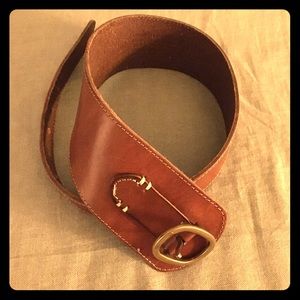Anthropologie Asymmetrical Leather Belt