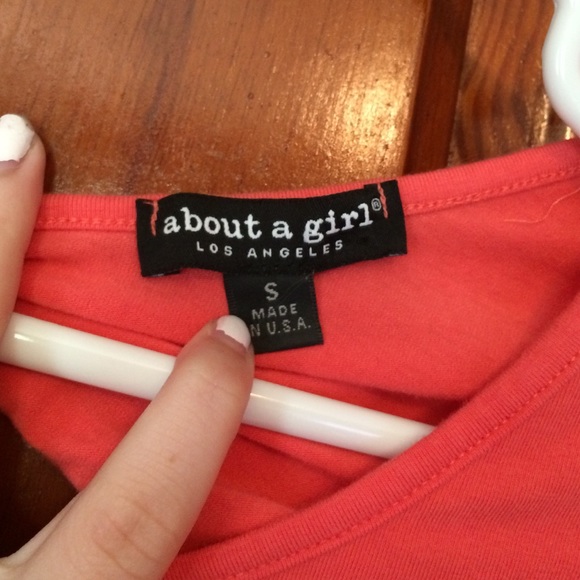 Coral bow crop top - Picture 2 of 3