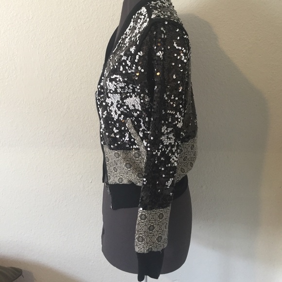 Black And White Sequence Jacket - image 2