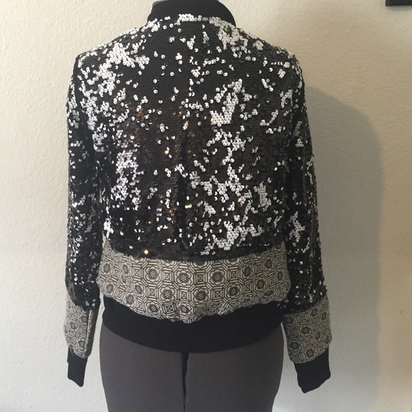 Black And White Sequence Jacket - image 3