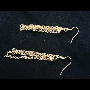 Gold chain earring