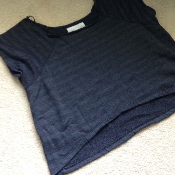 Black Stripped Crop Top