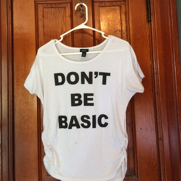Don't be basic tee - Picture 1 of 3
