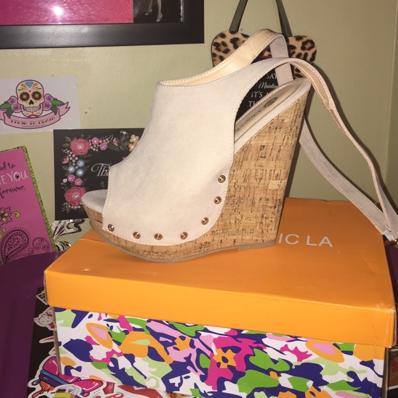 💫WOMENS PLATFORM PEEP TOE WEDGE HEEL!!💫