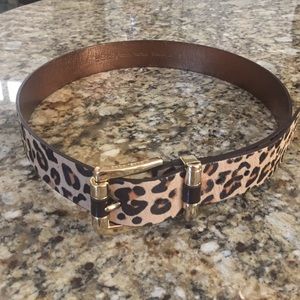 Michael Kors Women's Leopard Belt