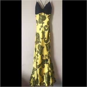 Mary L Couture Silk Evening Dress
