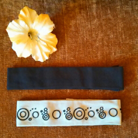 Set of 2 Stretch Headbands - Tan& Brown - Picture 1 of 2