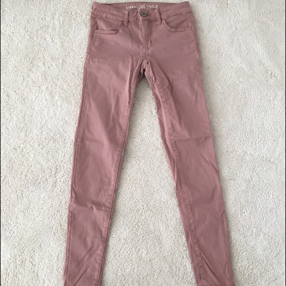 American Eagle Pink Jeggings - Picture 1 of 1