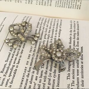 SOLD True vintage rhinestone brooches pins