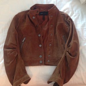 BCBG MAX AZRIA SUEDE LEATHER JACKET