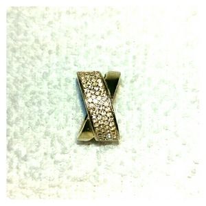 Michael Kors embellished gold ring