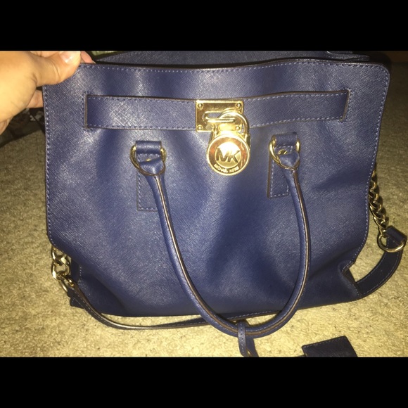 Michael Kors Medium/Large Hamilton Tote Navy