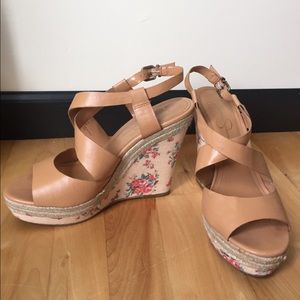 Summer Floral Wedges