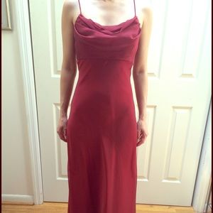Burgundy CACHE Formal Dress