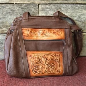 Genuine Leather Handbag.