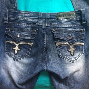 Rock Revival Straight Leg size 32 Jen Skinny