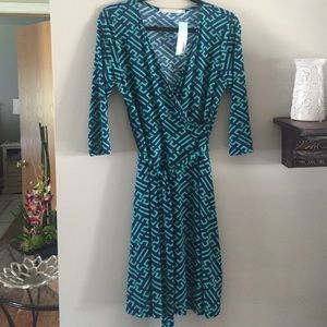 NWT! Print faux wrap dress👗
