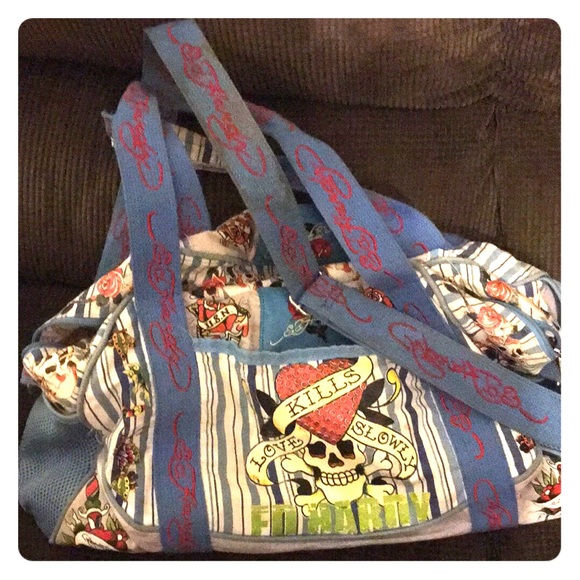 Ed Hardy diaper bag! (Yes it's real)