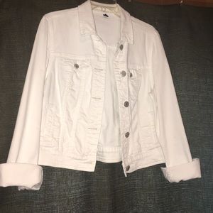 Gap white jean jacket