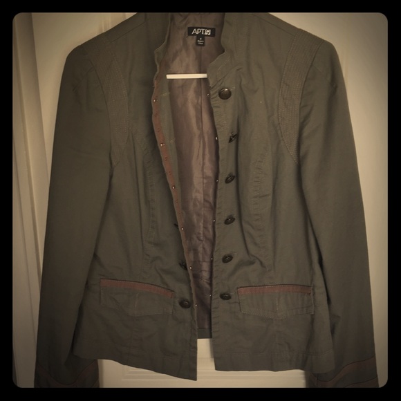 Olive Green Military Jacket