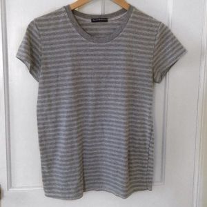 Striped light grey/dark grey tee