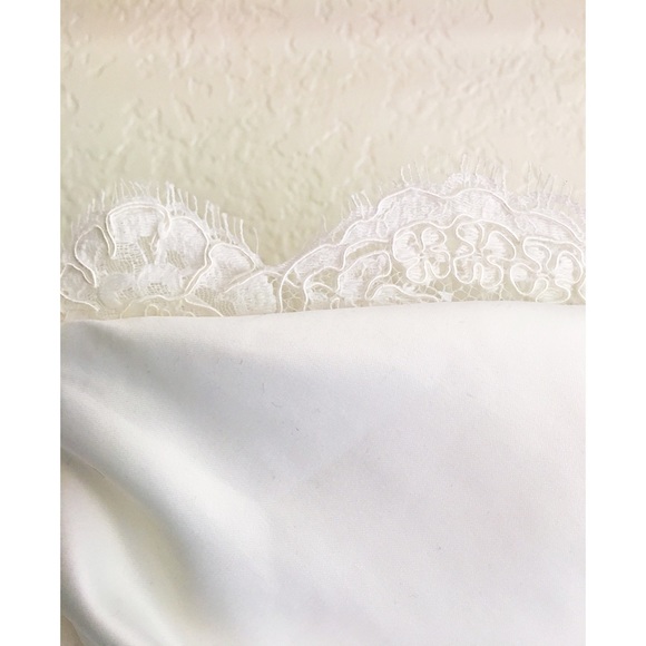 Wedding Dress with Alencon Lace Trim - Picture 4 of 7