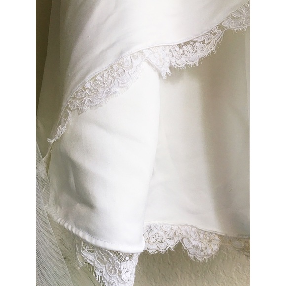 Wedding Dress with Alencon Lace Trim - Picture 5 of 7