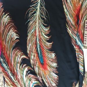 Feather maxi dress