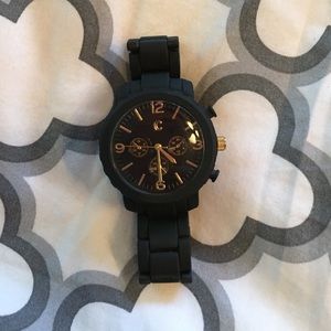Black link watch