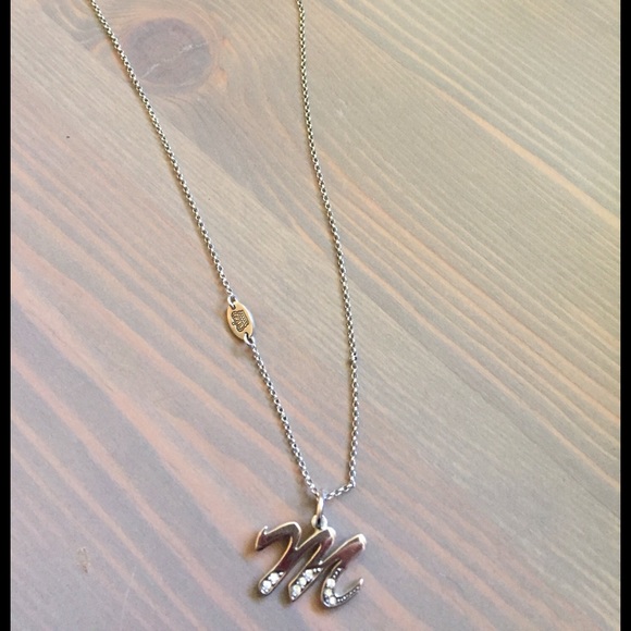 Juicy Couture silver initial necklace.
