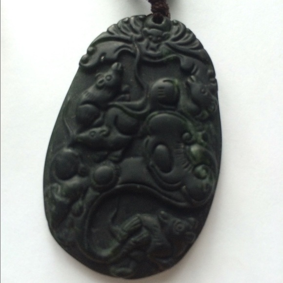 ⬇️SALE!‼️⬇️HAND CARVED Obsidian Dragon and Phoenix - Picture 2 of 7