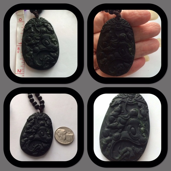 ⬇️SALE!‼️⬇️HAND CARVED Obsidian Dragon and Phoenix - Picture 4 of 7