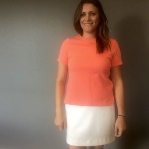 Coral pink structured blouse