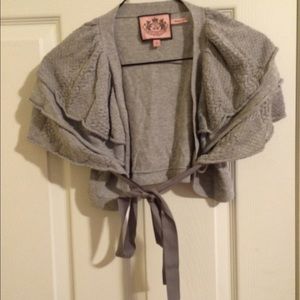 Short, gray, size S cardigan from Juicy Couture