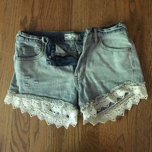 Free People lace shorts