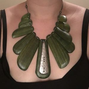 Statement Wooden Necklace