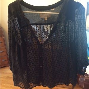 Jack wills navy blouse