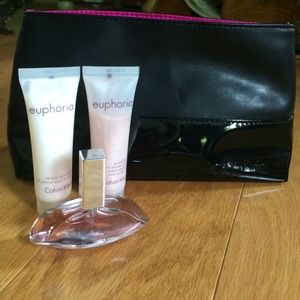 Calvin Klein euphoria mini gift set with bag