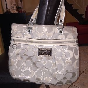 Silver Coach Poppy Bag