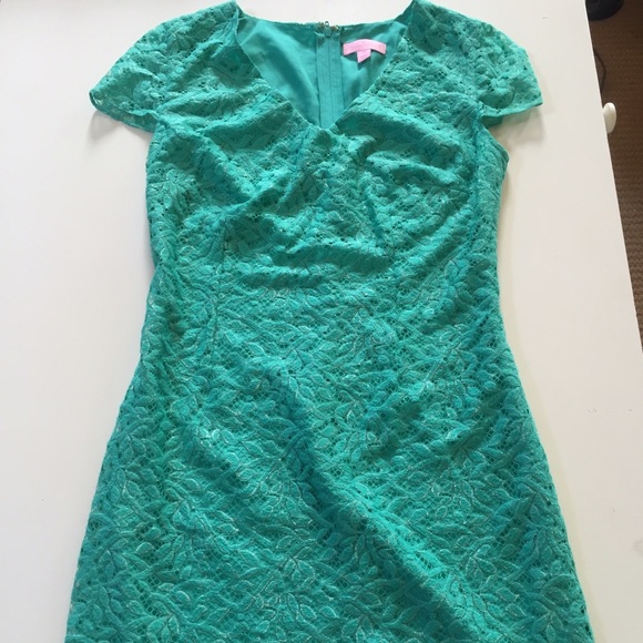 Lilly Pulitzer Green Lace Dress