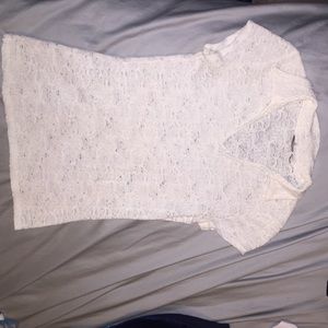 White lace tee