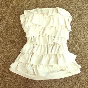 Ruffled Swim Suit Top