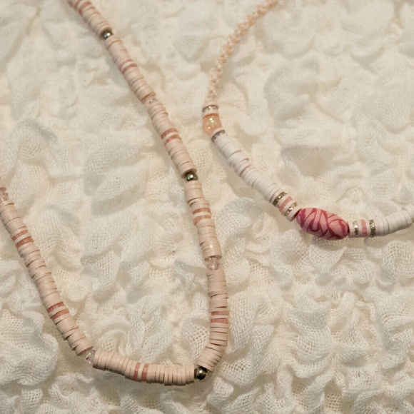 Puka Shell necklace & ankle bracelet - Picture 1 of 3