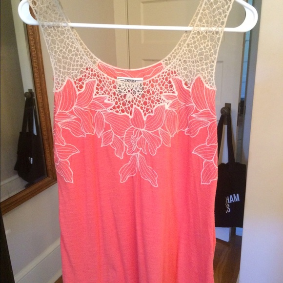 Anthropologie orange blouse