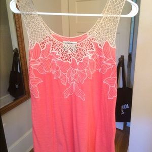 Anthropologie orange blouse