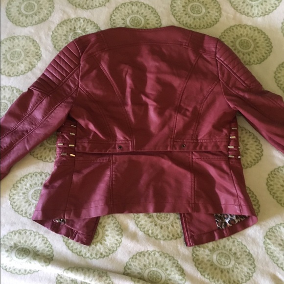 Red Pleather Jacket - Picture 2 of 2