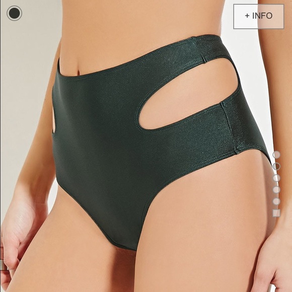 Forever 21 - High-Waist Cutout Bikini Bottoms