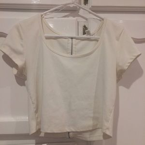White crop top